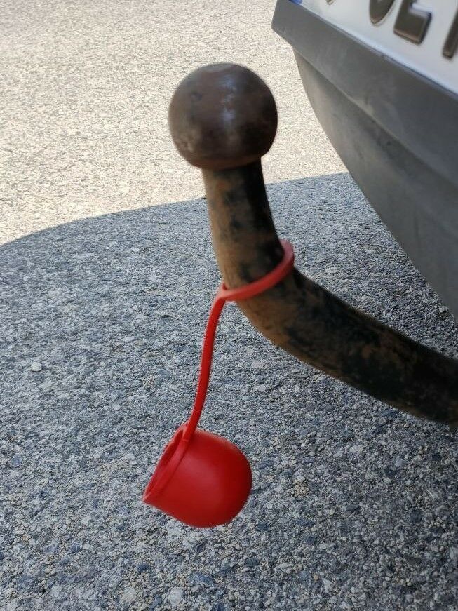 Çeki Demiri Topuz Kapağı Siyah/Kırmızı