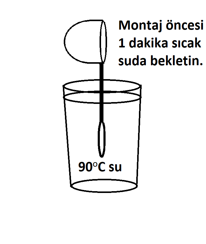 Çeki Demiri Topuz Kapağı Siyah/Kırmızı