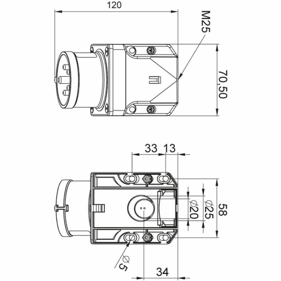 Karavan 220 V giriş fişi