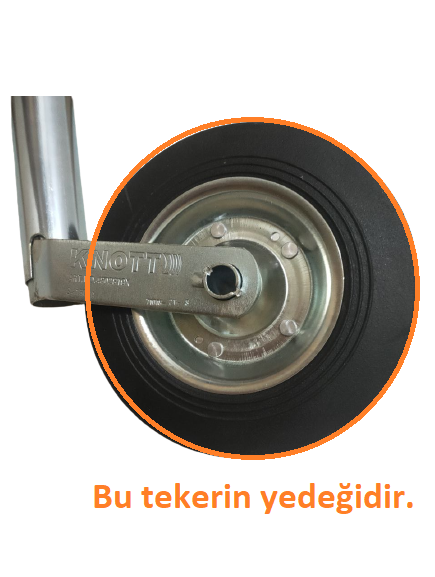 Karavan/Römork destek tekeri yedek teker