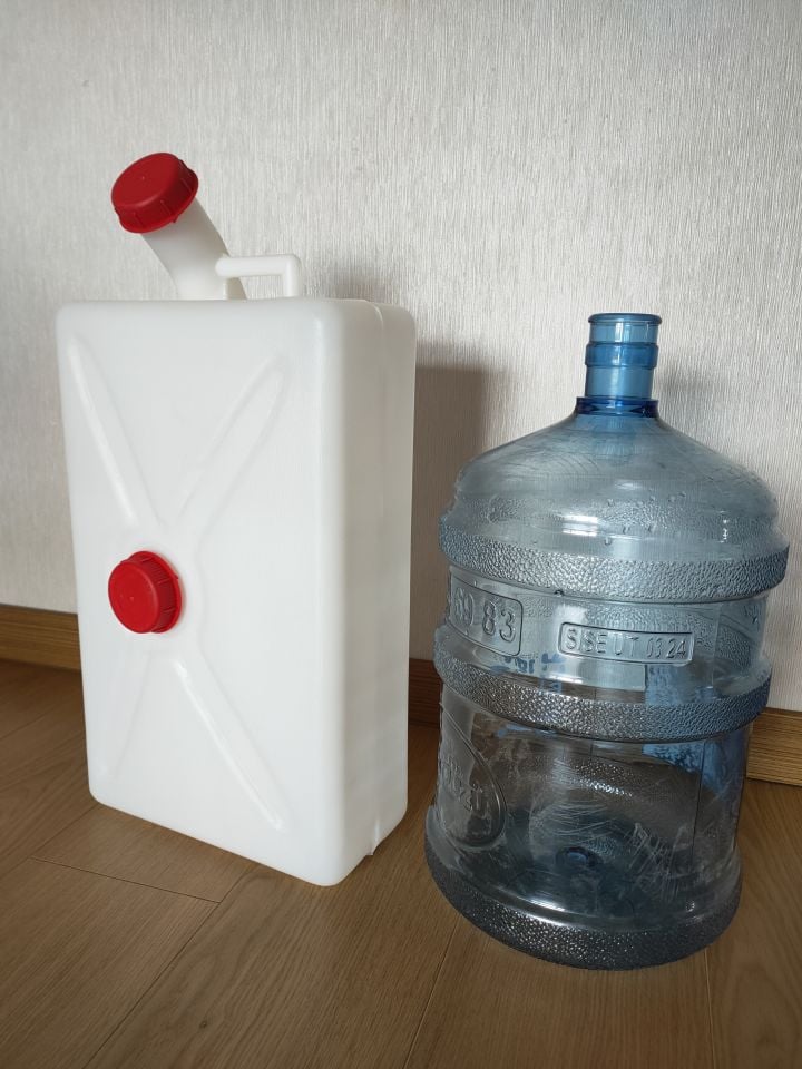 Karavan Atık (Gri) Su Bidonu (20 Litre) Süper Slim (Defolu)