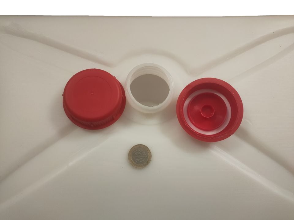 Karavan Atık (Gri) Su Bidonu (20 Litre) Süper Slim (Defolu)