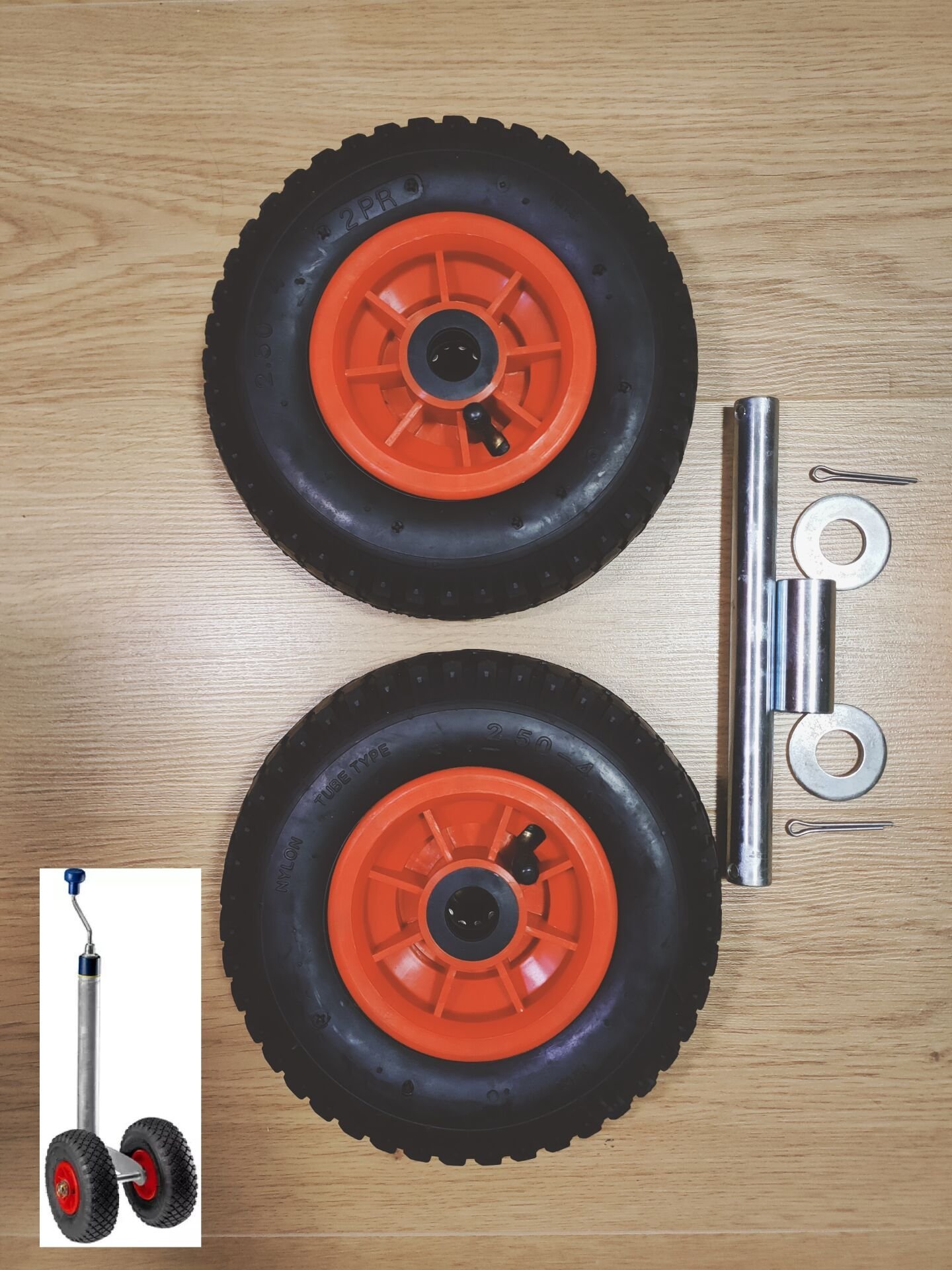 Karavan/Romörk pilot tekeri çift tekere dönüştürme seti