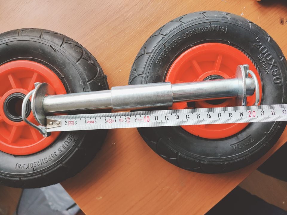 Karavan/Romörk pilot tekeri çift tekere dönüştürme seti