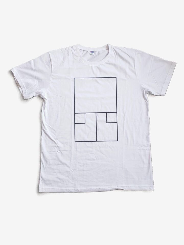 Squash kortu baskılı tişört